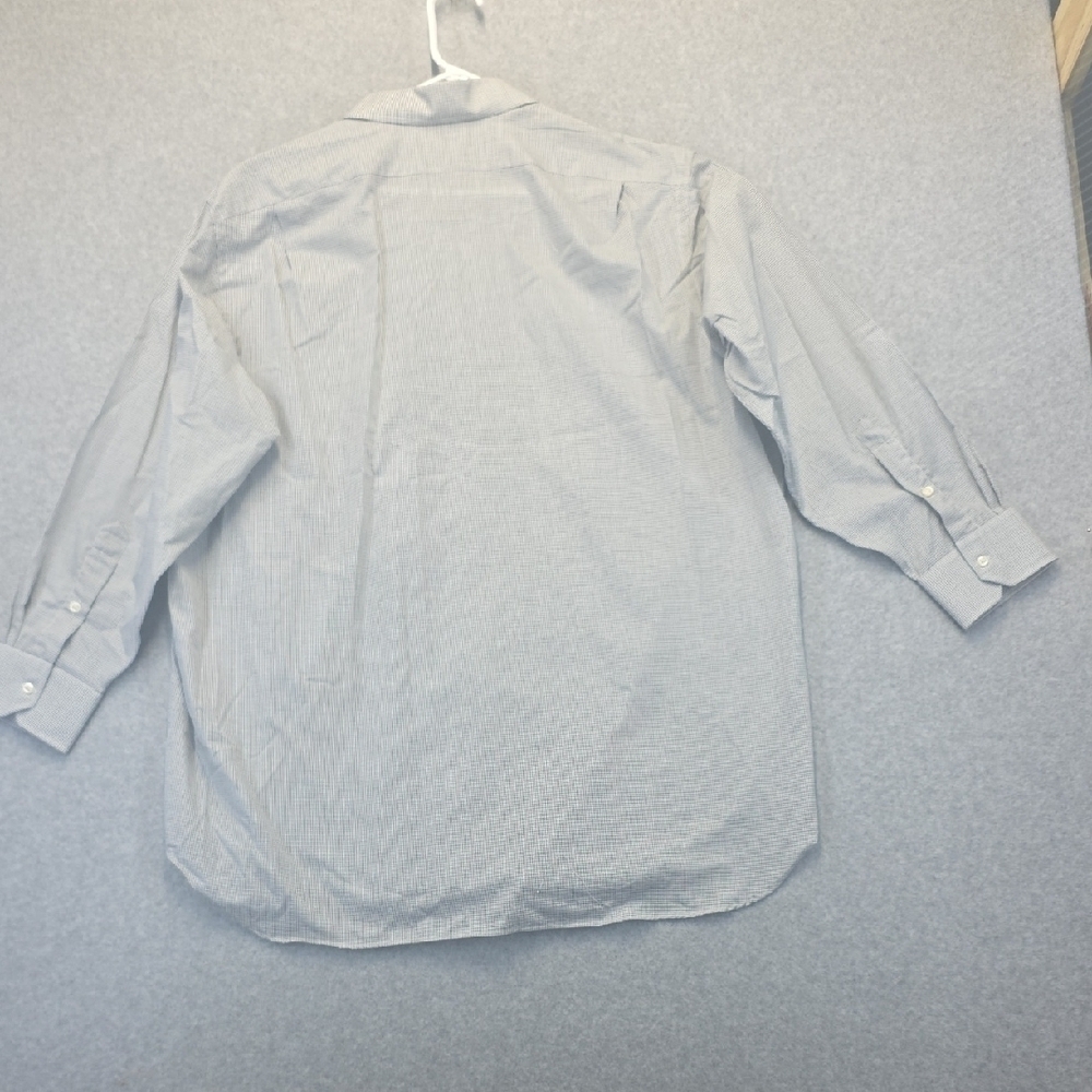 Benchmark Personal Clothiers Grey Gingham Button Down Shirt Men’s (See Measureme - Picture 6 of 7